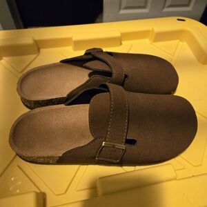 Brown Shoes with Buckle